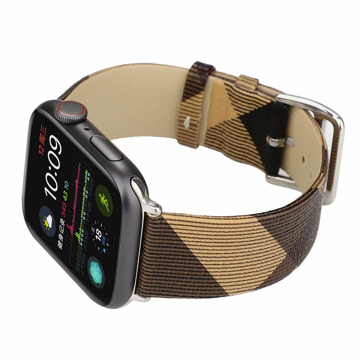 Kariertes Lederarmband für Smartwatches – Bild 8 | LuxeStyle