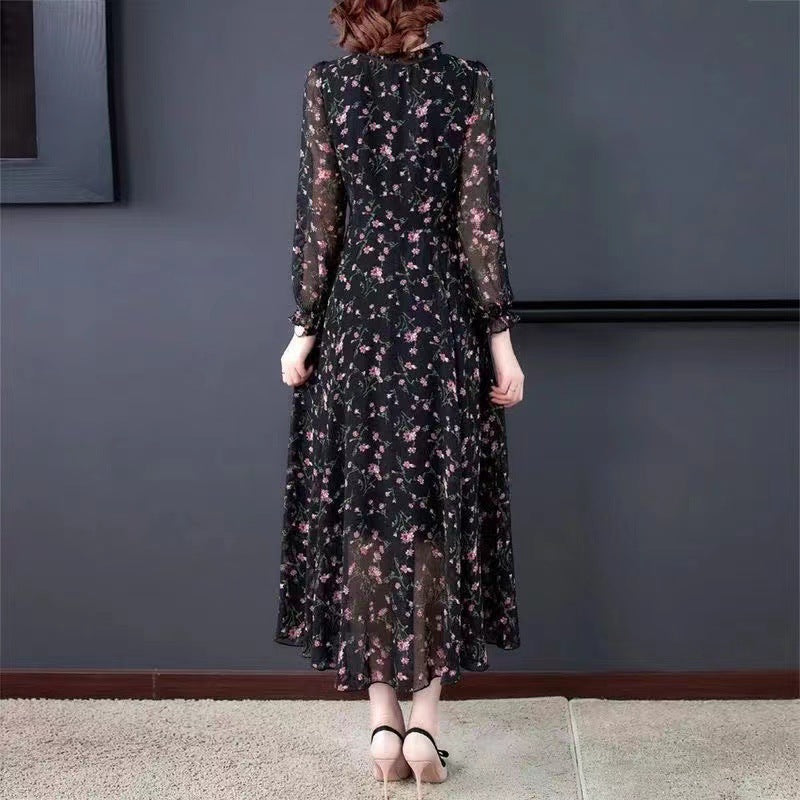 Blumen-Dress Damen XXL lang