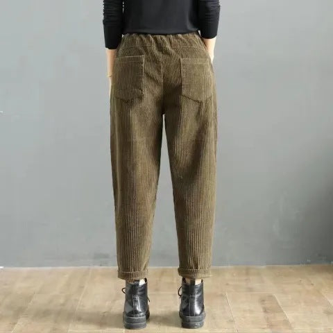 Hohe, lässige Plus-Size-Hosen