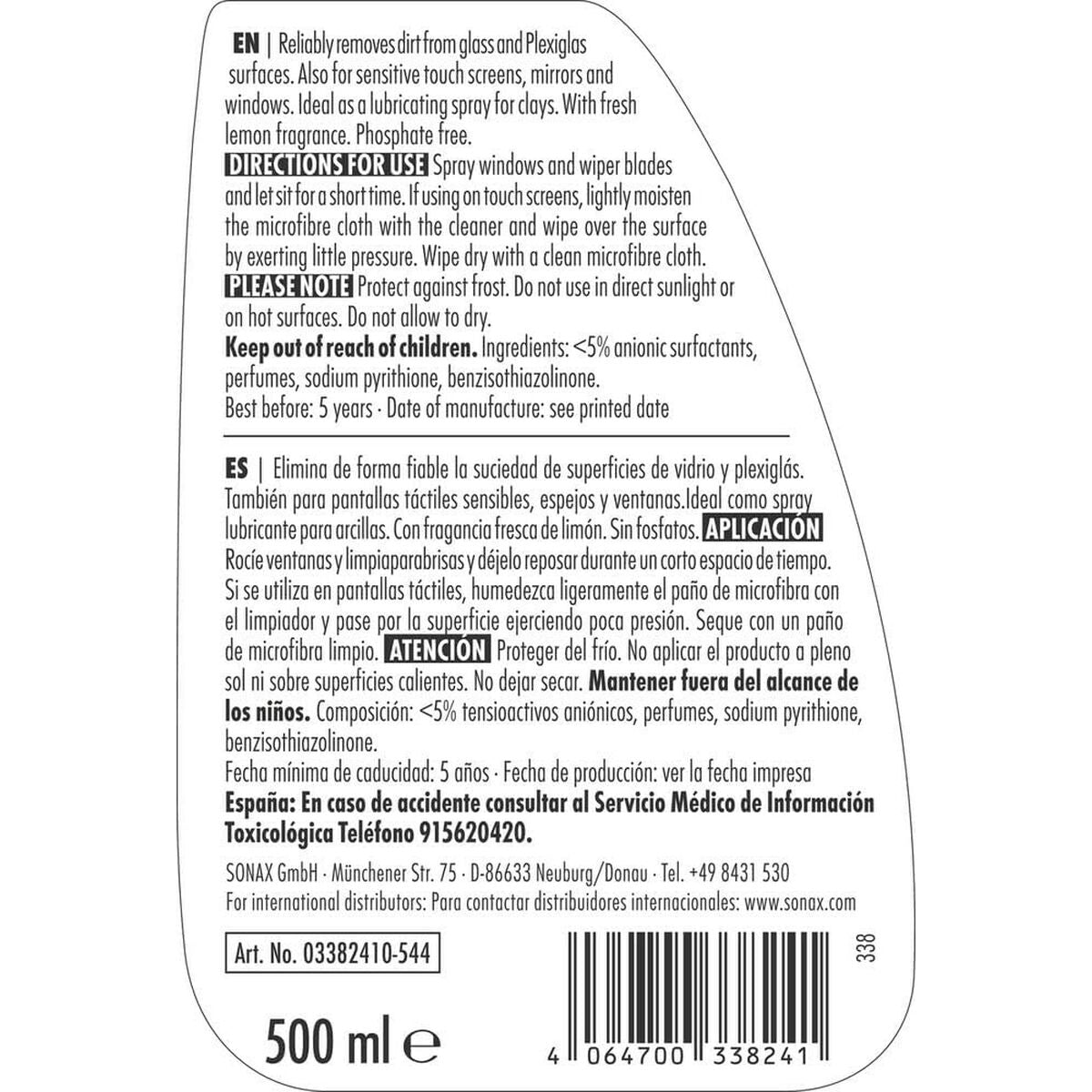 Scheibenreiniger mit Sprühgerät Sonax ml
