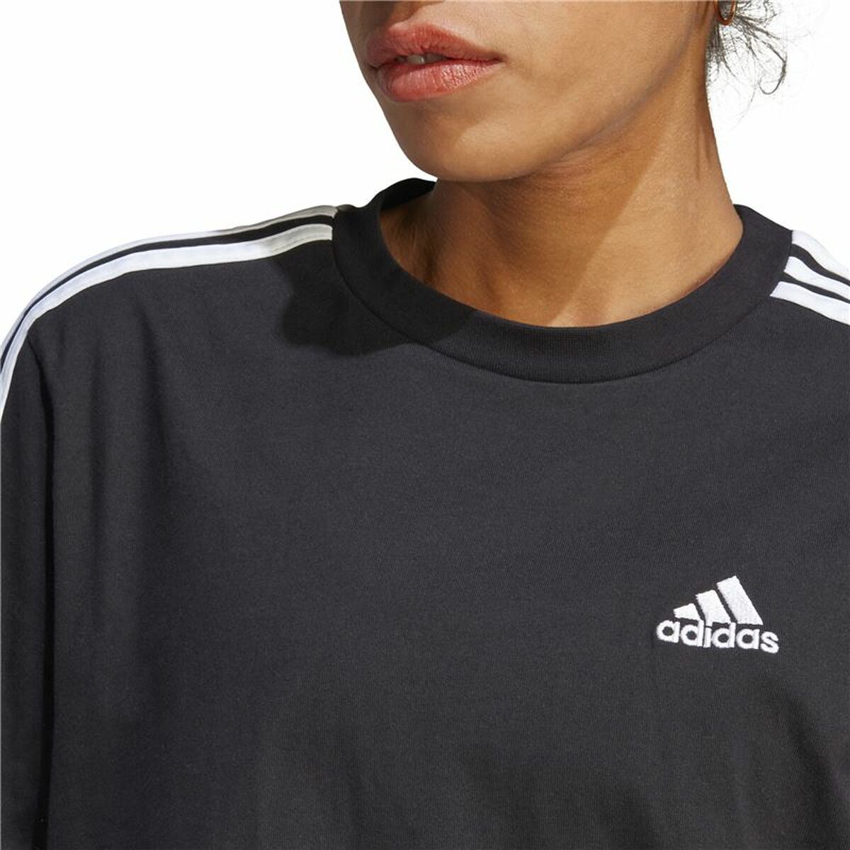 Kleid Adidas 3S Boyfriend Single Schwarz