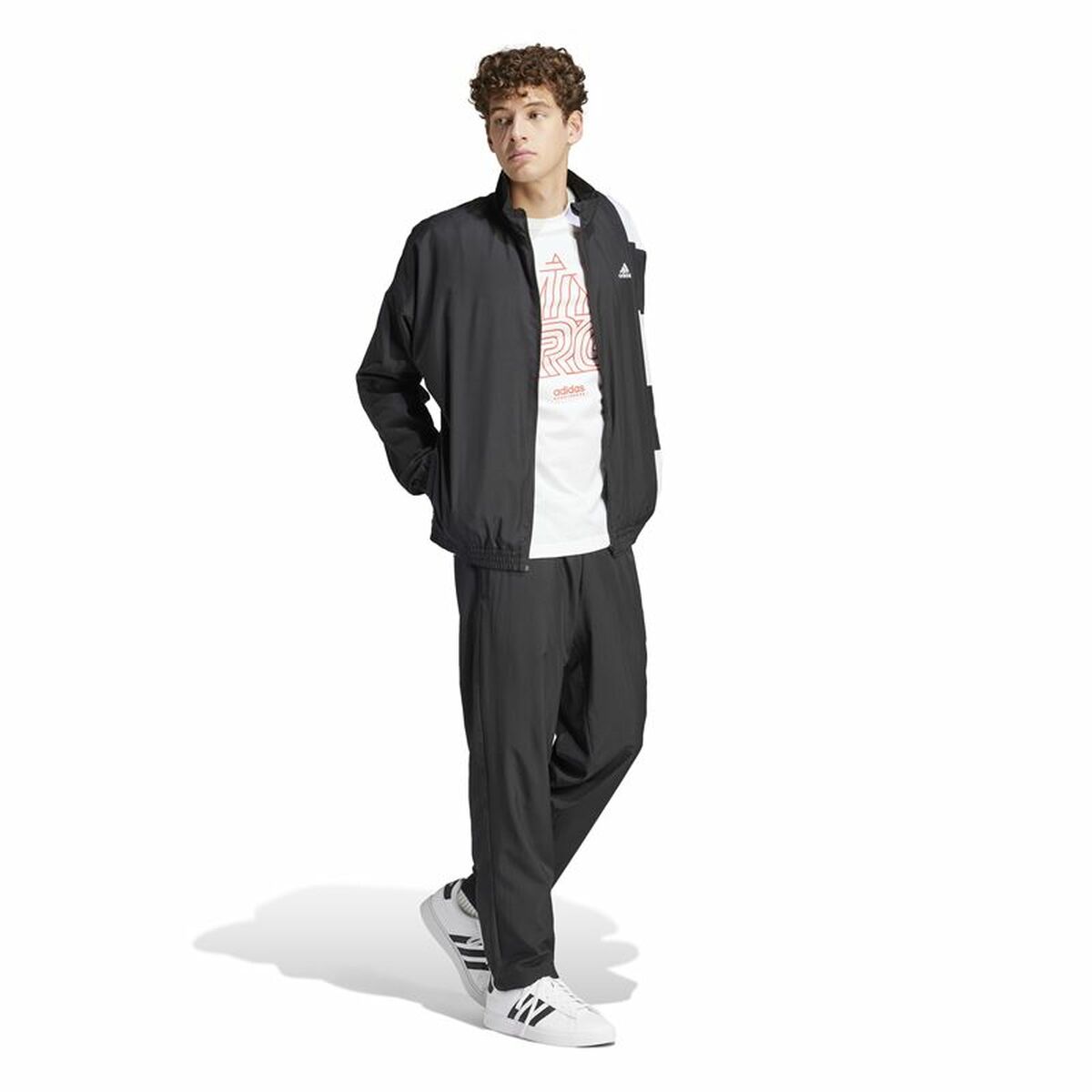 Trainingsanzug «Adidas Colorblock» · Schwarz · Herren