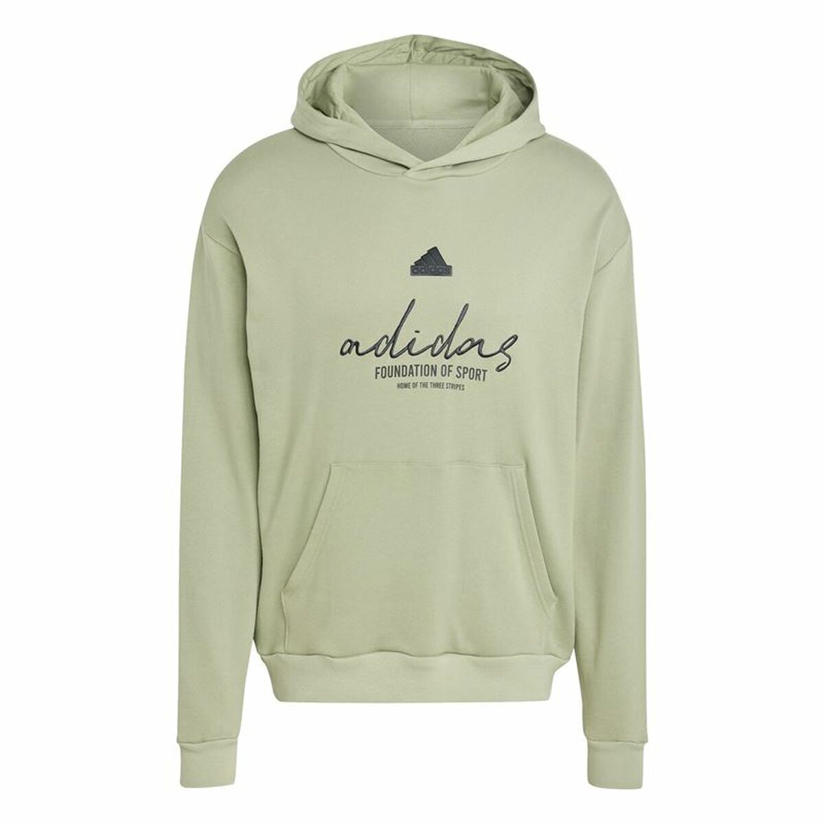 Herren Sweater mit Kapuze Adidas Brand Love French Terry Hoodie grün – LuxeStyle Schweiz