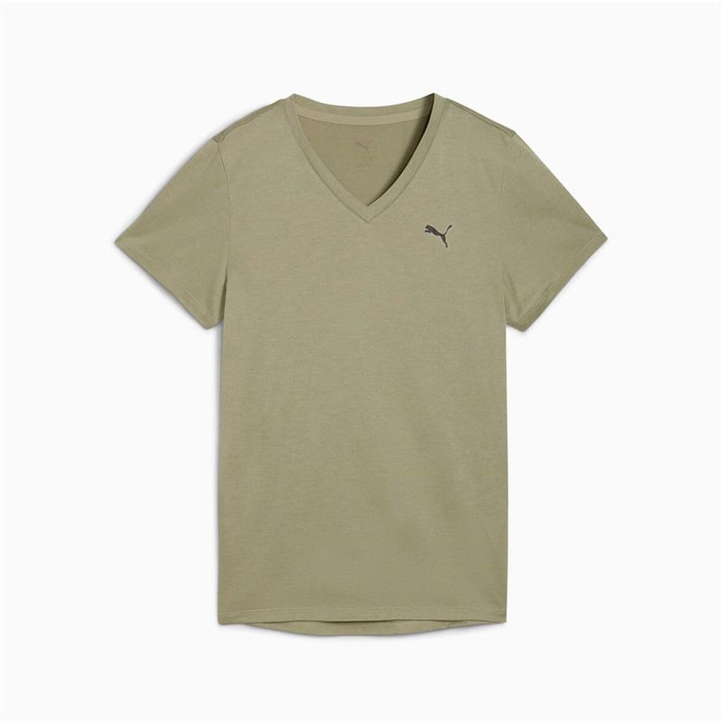 Damen Kurzarm-T-Shirt Puma Essentialsential Vnec Fitness