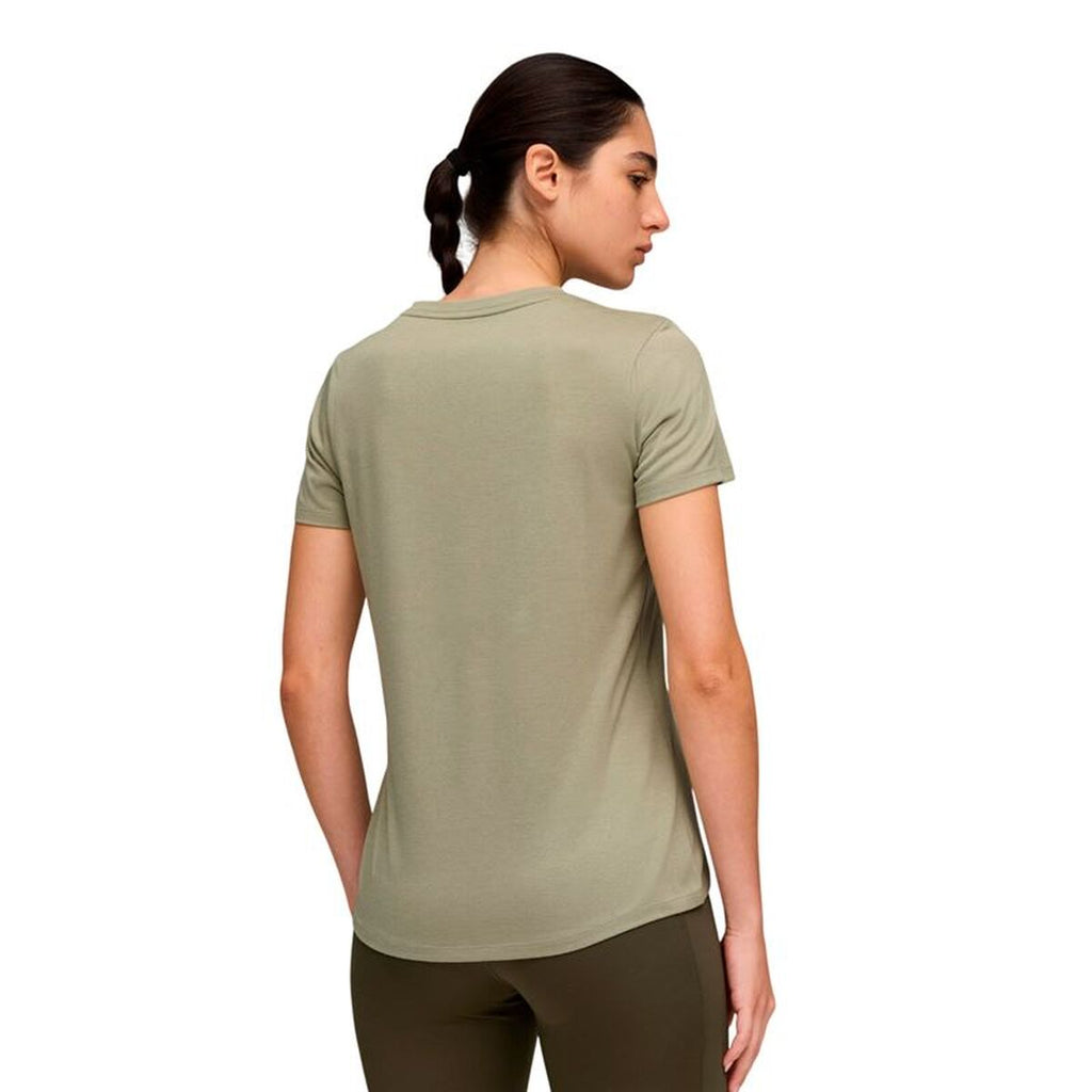 Damen Kurzarm-T-Shirt Puma Essentialsential Vnec Fitness