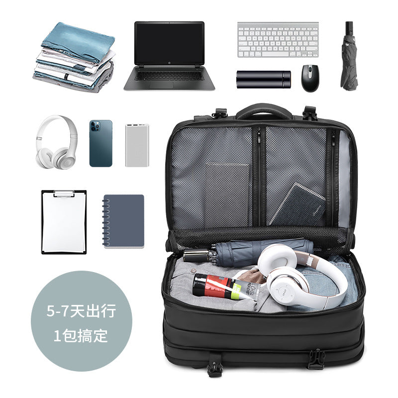 Grosser verstellbarer Laptop-Rucksack mit Reisetasche