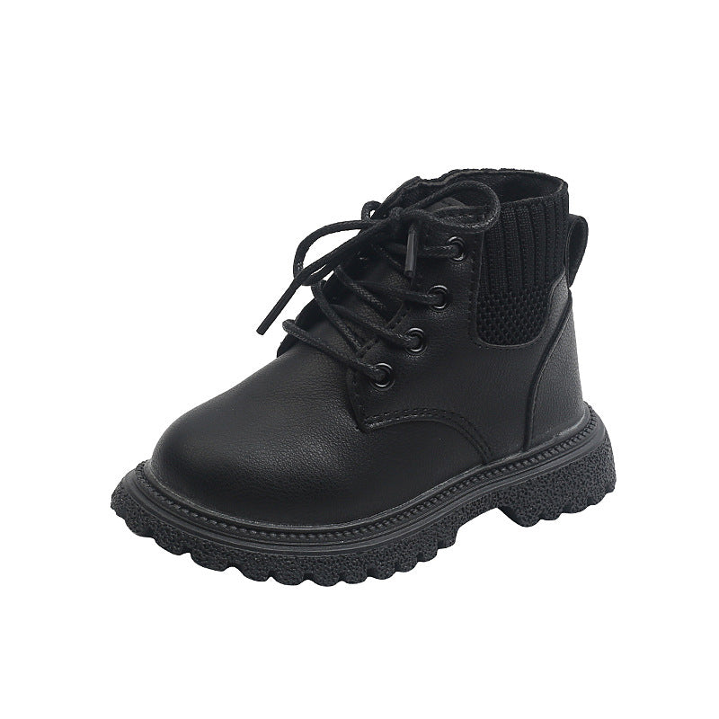 Kinder Martin Boots aus Mikrofaser-Leder | LuxeStyle