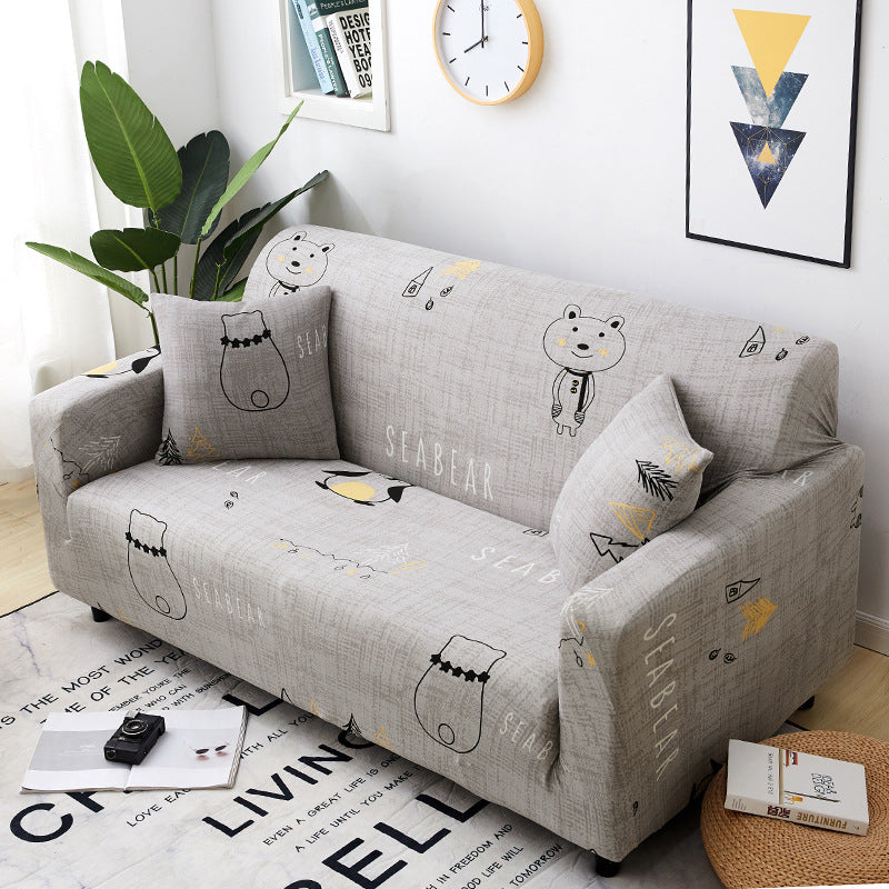 Elastischer Sofaüberzug aus Stoff – Bild 5 | LuxeStyle