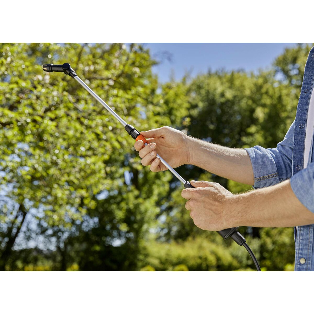 Bewässerungslanze Gardena Teleskopisch/ausziehbar Schwarz/Grau 40-100