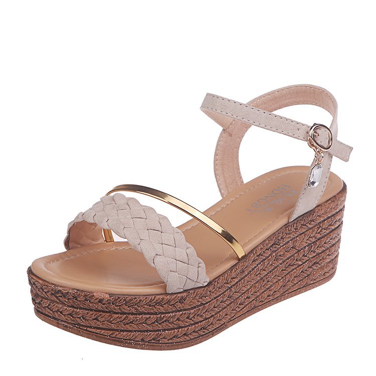 Römische Sandalen mit Fischmund und Plateau – Bild 3 | LuxeStyle