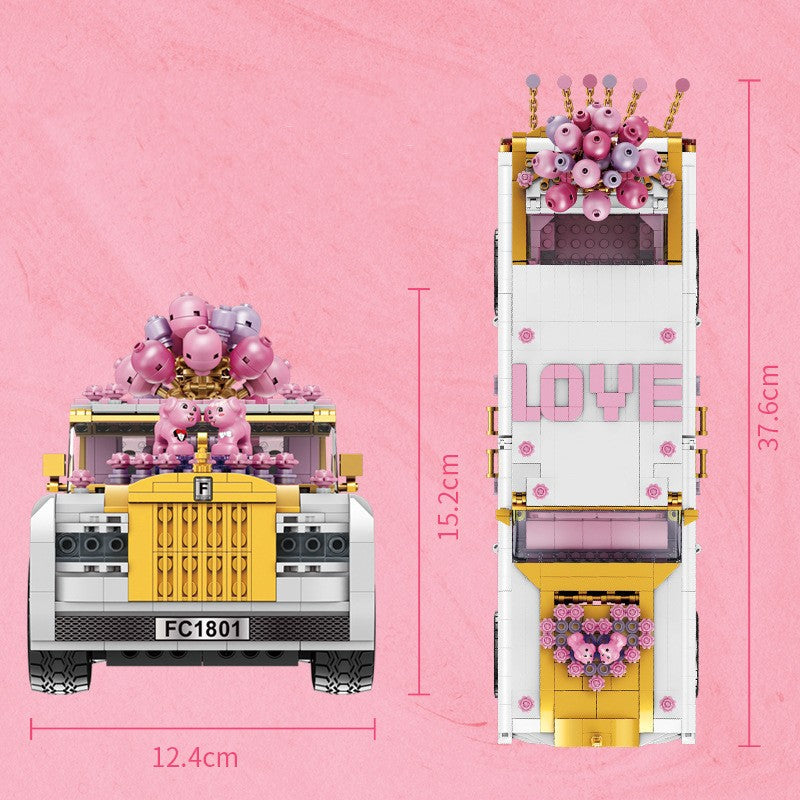 Romantisches Hochzeitsauto Bausteine-Set – Bild 5 | LuxeStyle