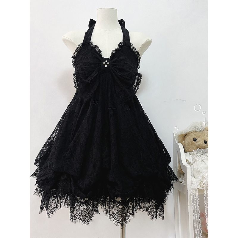 Vintage Neckholder-Kleid «Moonlit Garden» – Bild 1 | LuxeStyle