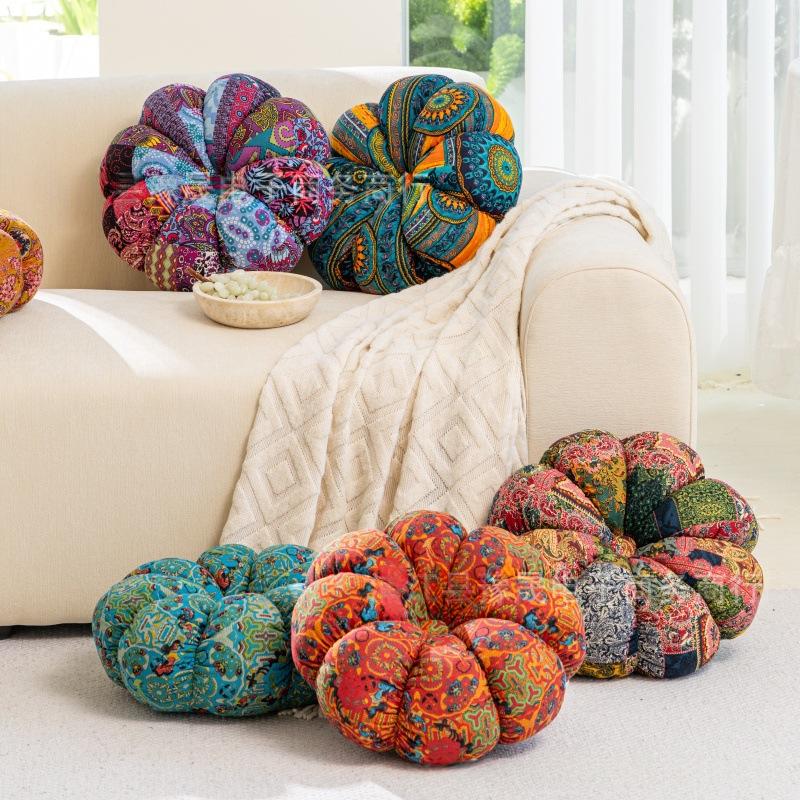 Boho-Kürbis-Sitzkissen und Dekokissen