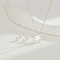 S925 Sterling Silber Stern Ohrringe