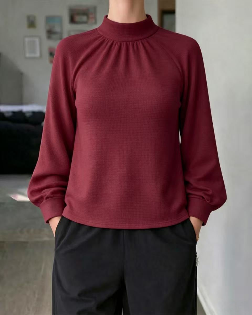 Strickpullover mit Rollkragen und Spitze – Ansicht 7