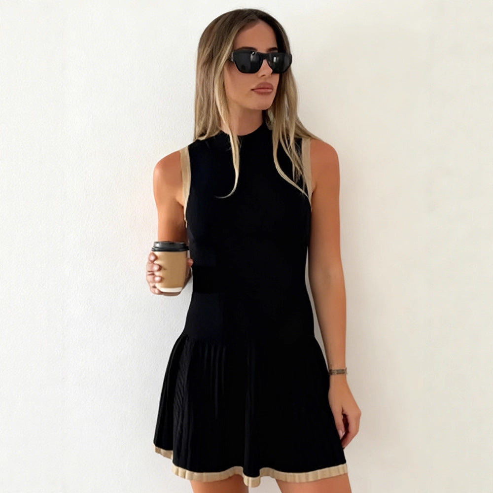 Kontrastierter Slim-Fit Minirock mit hoher Taille – Bild 6 | LuxeStyle