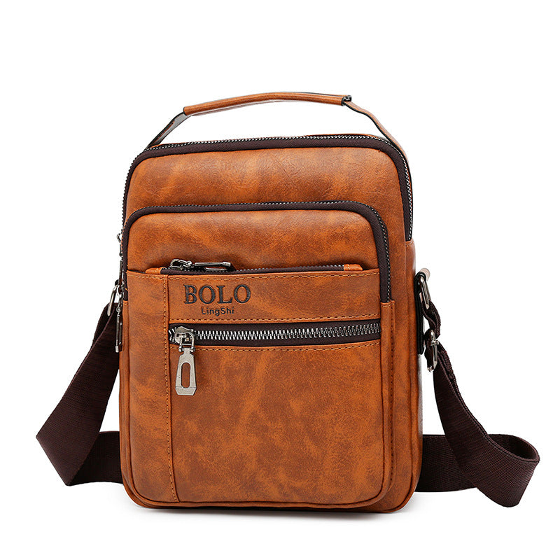Mannlicher Schultertasche PU Leder 10" – Bild 4 | LuxeStyle