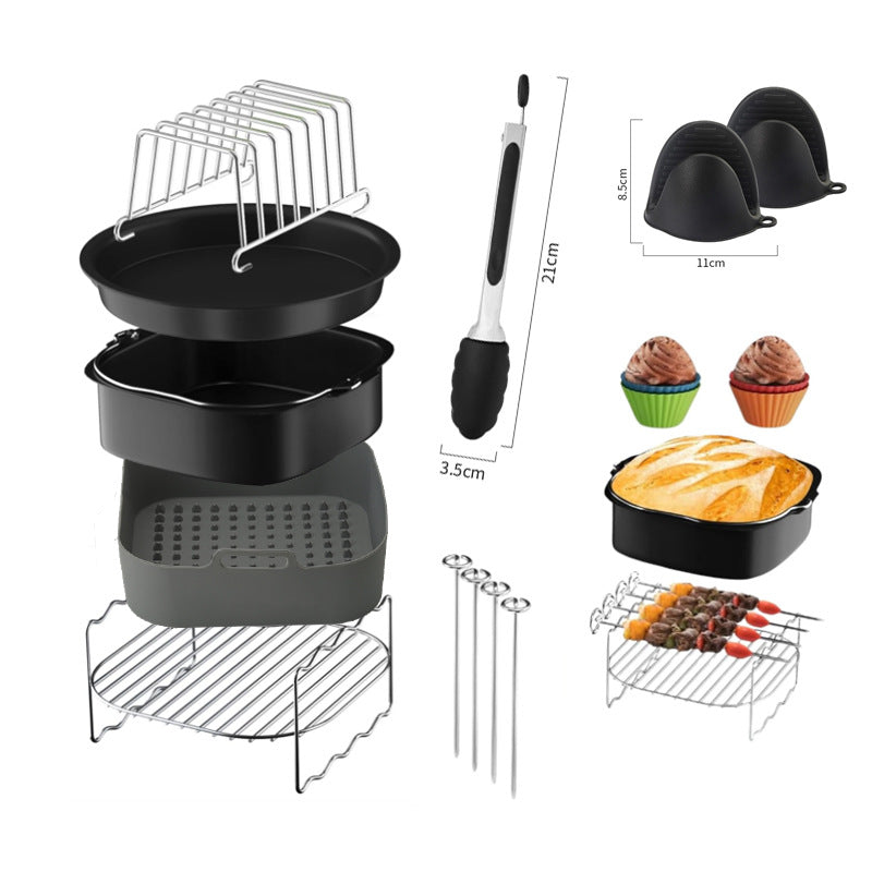 Heissluftfritteusen-Zubehör-Set aus Silikon – Bild 6 | LuxeStyle