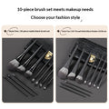 Mattes Make-up Pinselset mit Nylonborsten