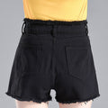 A-Linien Denim Shorts mit Fransen
