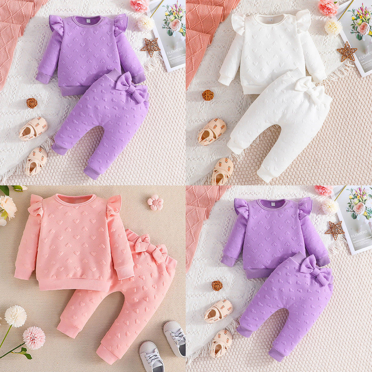 Baby-Set Langarmshirt und Hose – Bild 8 | LuxeStyle