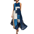 Elegantes ärmelloses Plaid-Kleid