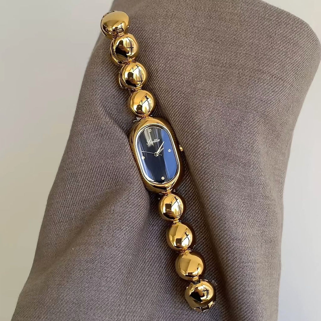 Oval-Uhr mit Quarzwerk und dekorativem Gehäuse – Bild 6 | LuxeStyle