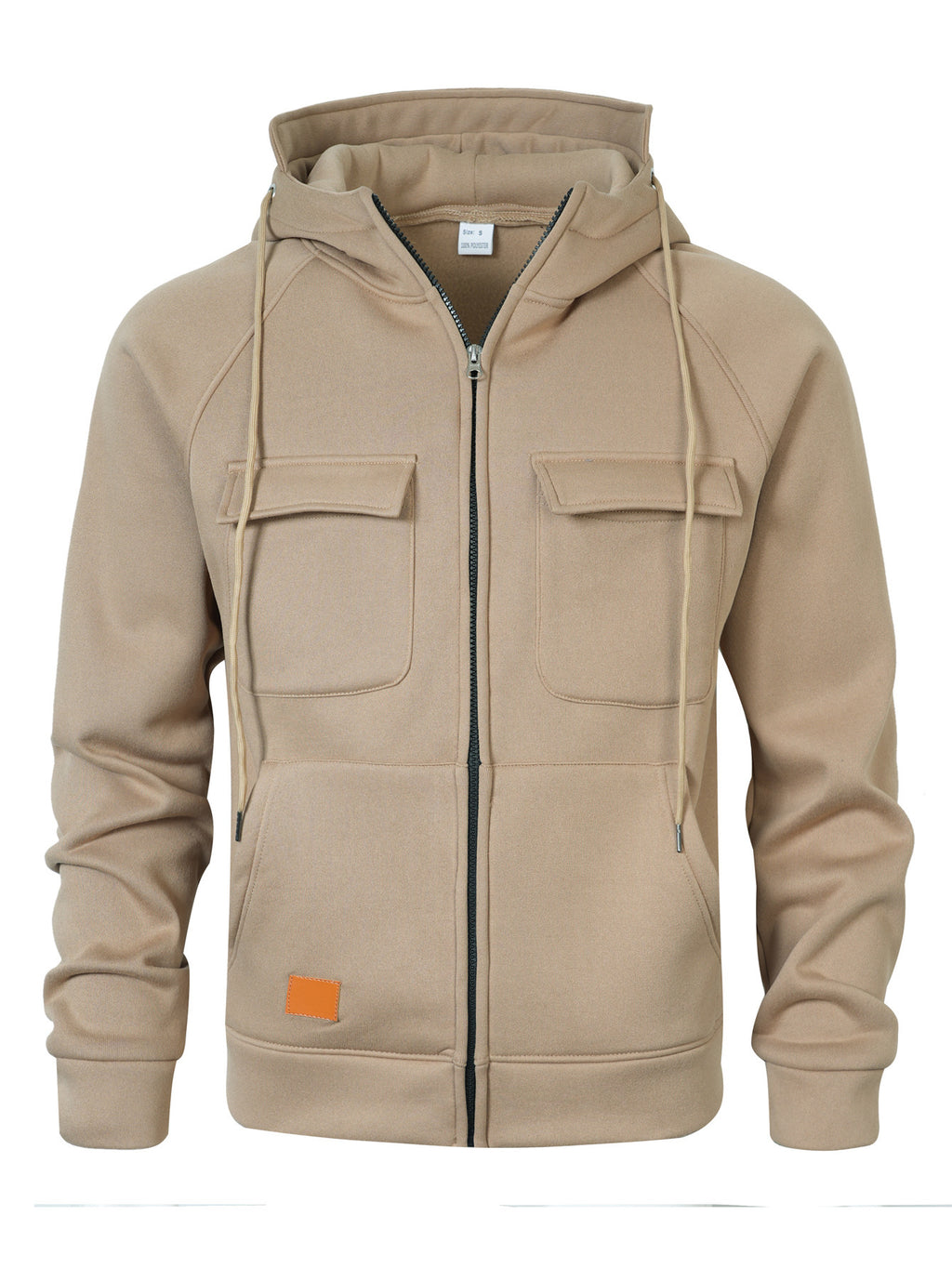 Herren Loose-Fit Hoodie mit Stehkragen & Taschen