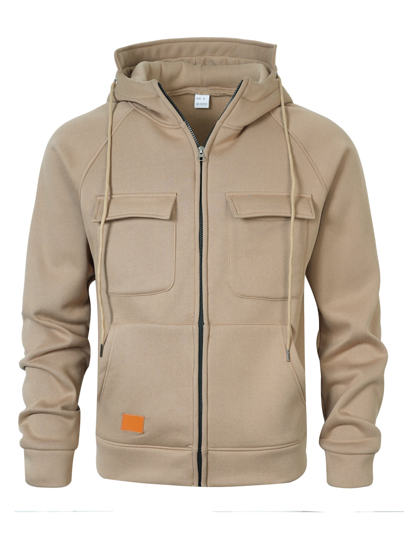 Herren Loose-Fit Hoodie mit Stehkragen