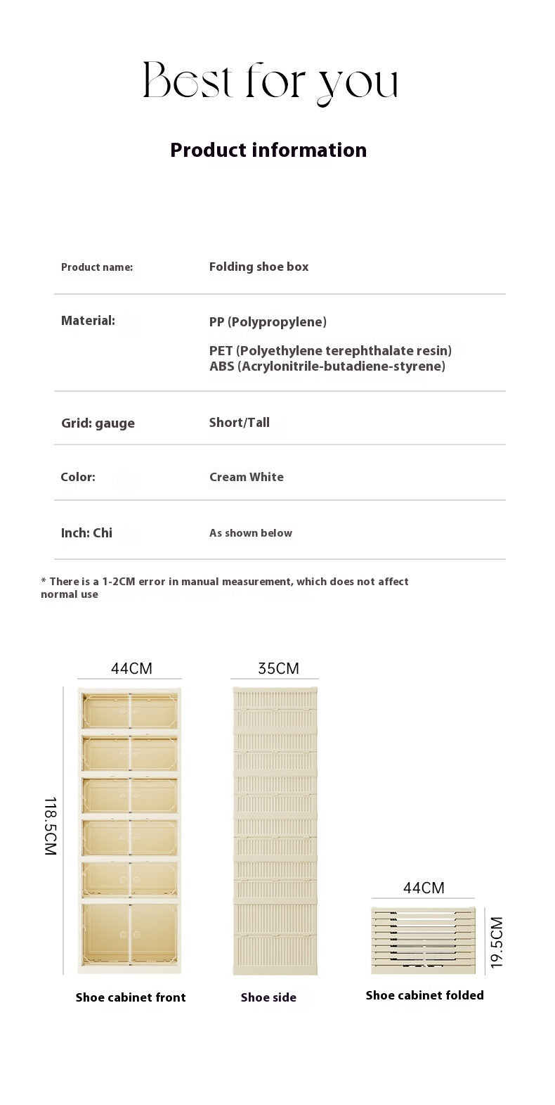 Faltbarer Schuhschrank mit 3-9 Lagen, transparent, 6-18 Paar Schuhe