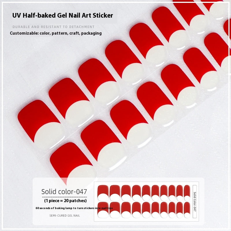 Französische Nagelsticker