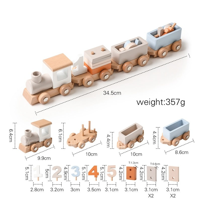 Holz-Geburtstagszug für Babys & Kleinkinder – Bild 12 | LuxeStyle