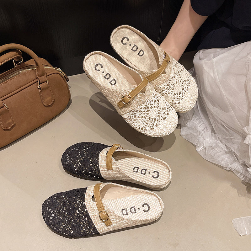 Virgent Hollow Out Breathable Slide Sandalen