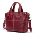 Schwarze Ledertasche mit Schultergurt | LuxeStyle