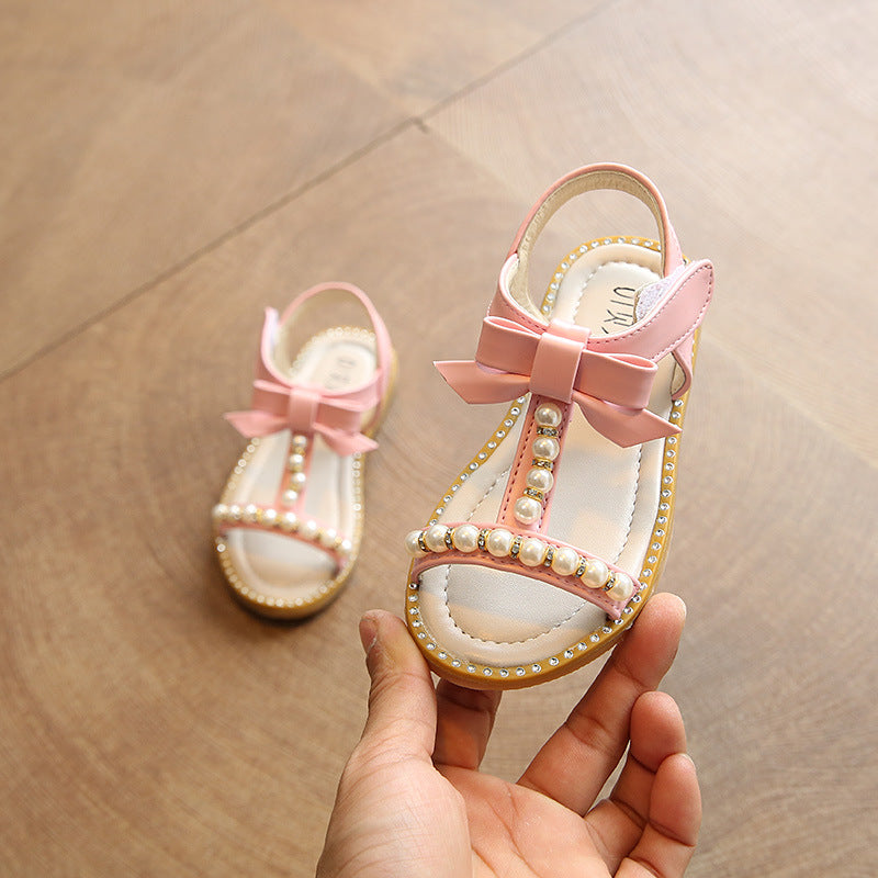 Mädchen Prinzessin Sandalen mit Perlen – Bild 8 | LuxeStyle