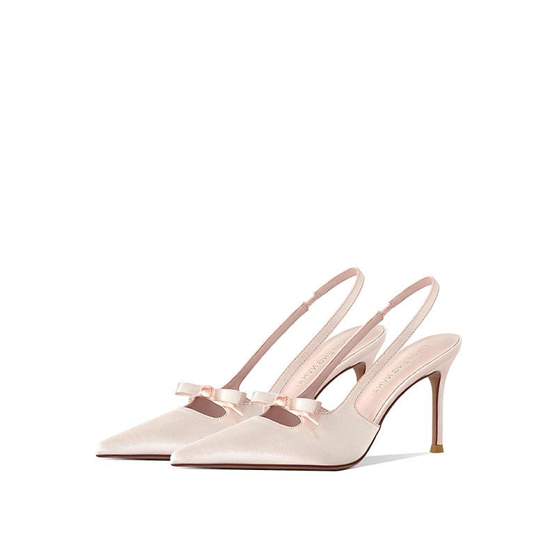 High Heels mit Schleife und Cut-Out