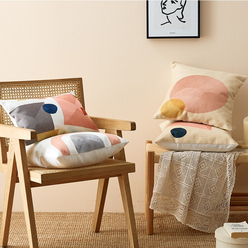 Besticktes Baumwollkissen – Bild 6 | LuxeStyle