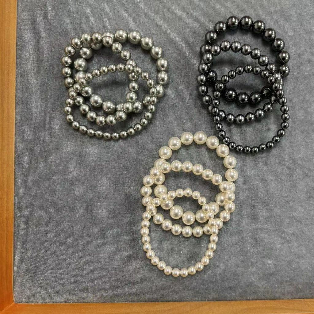 Perlenarmband für Damen, dreifarbig – Bild 7 | LuxeStyle