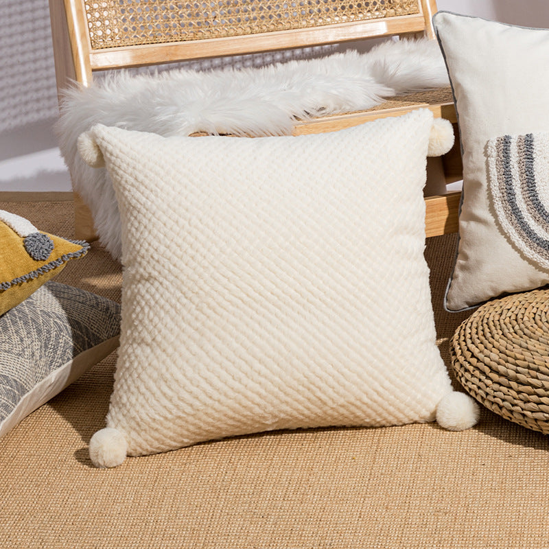 Samt-Kissenbezug mit Schlaufenmuster – Bild 12 | LuxeStyle