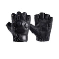 Taktische Halbfinger-Lederhandschuhe