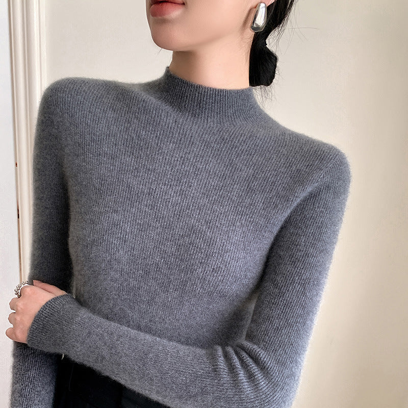 Eleganter Rollkragenpullover aus Wolle