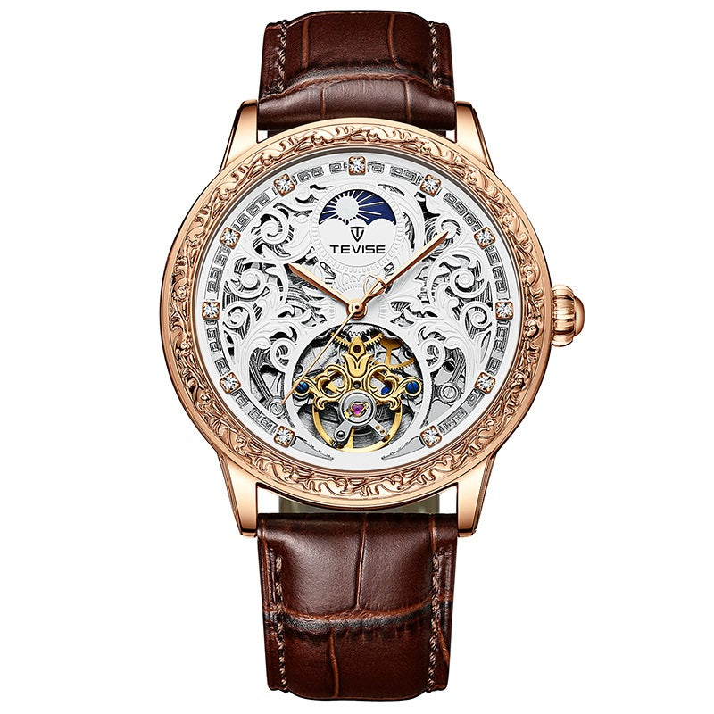 Herren-Mechanik Armbanduhr Wasserdicht