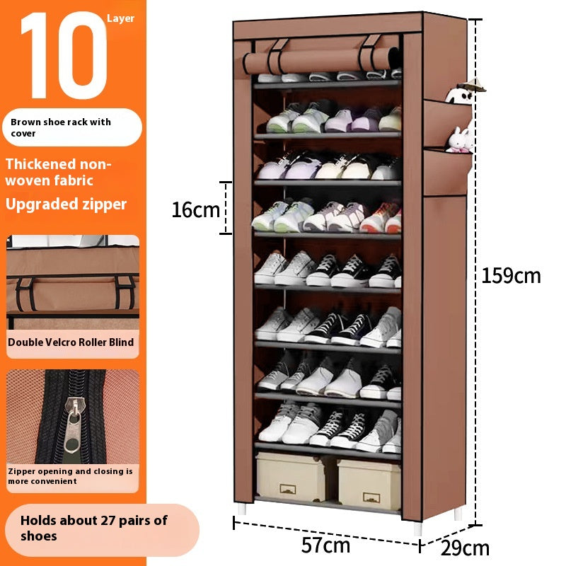 Staubdichter Tür-Schuhschrank (10 Schichten)