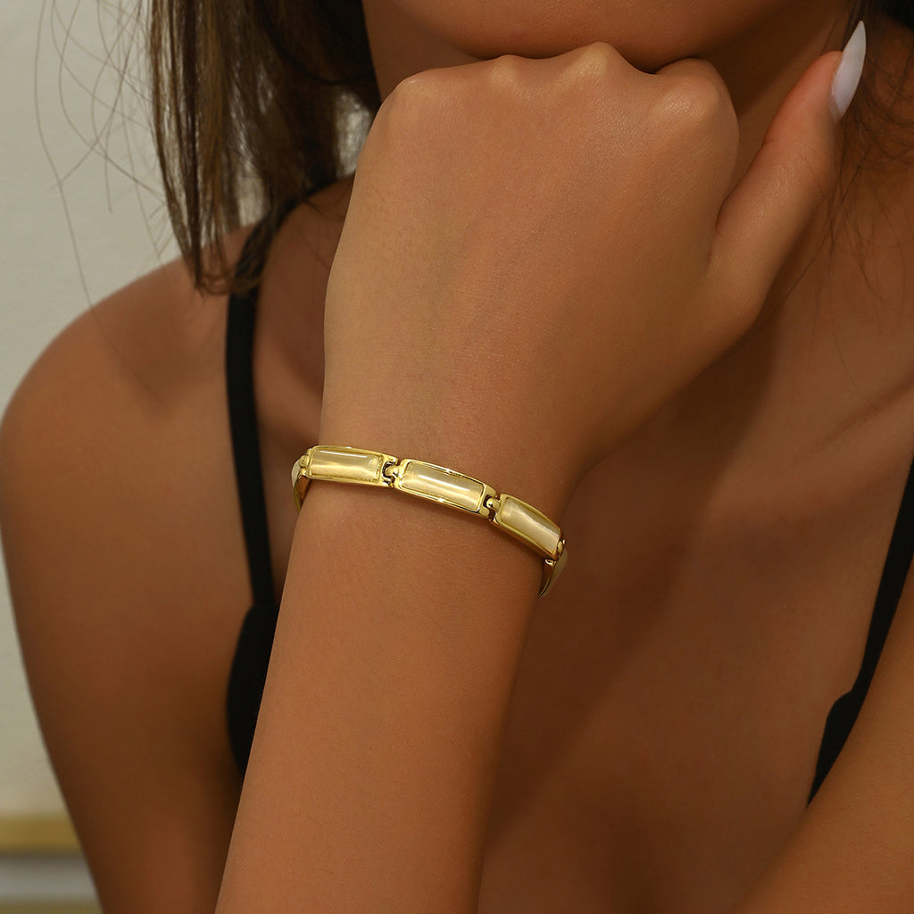 Geometrisches Opal-Armband für Damen – Bild 4 | LuxeStyle