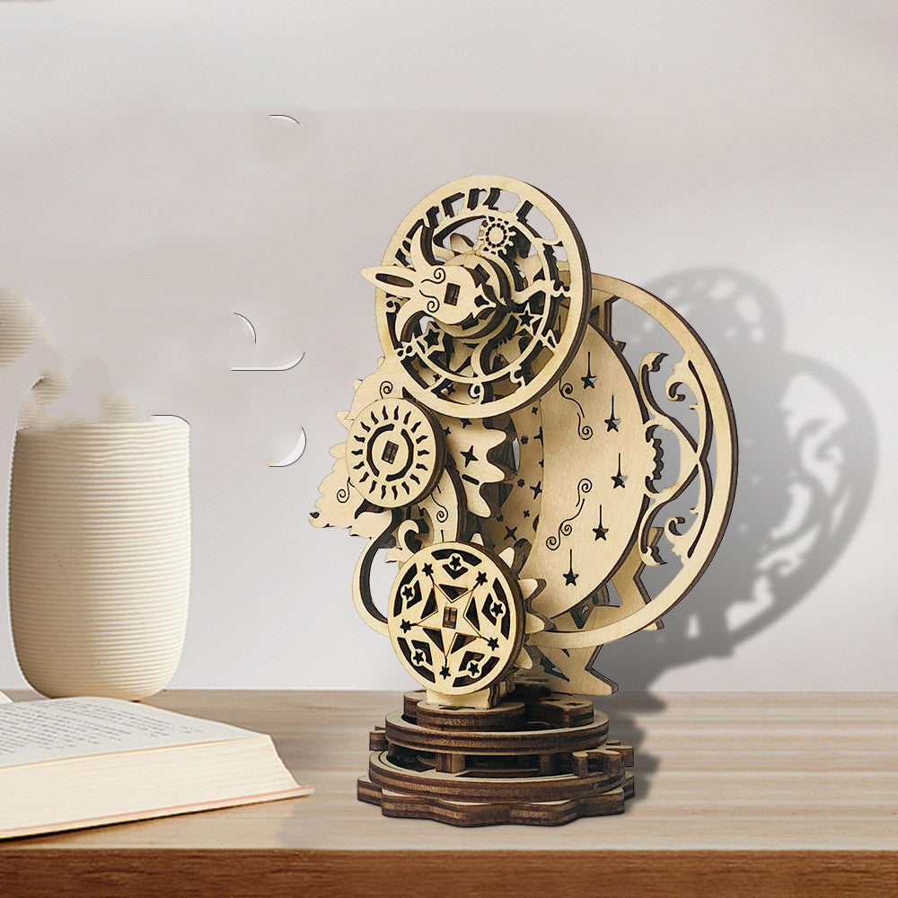 Mechanische Punk-Uhr aus Holz zum Selberbauen – Bild 5 | LuxeStyle