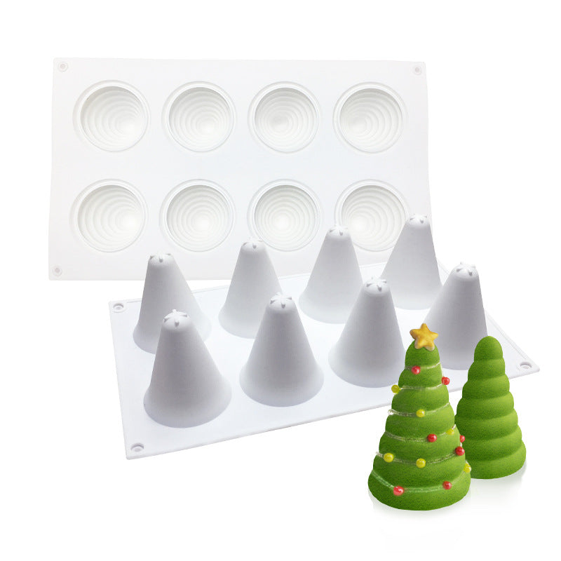 Silikon-Backform 8-teilige Weihnachtsbaum-Form | LuxeStyle