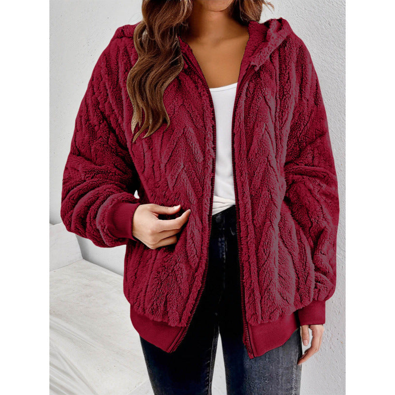 Jacke mit Kapuze und Reissverschluss – Bild 3 | LuxeStyle