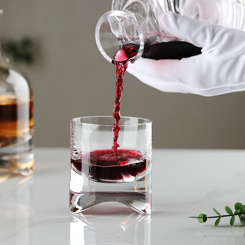 Whiskey-Set aus Kristallglas