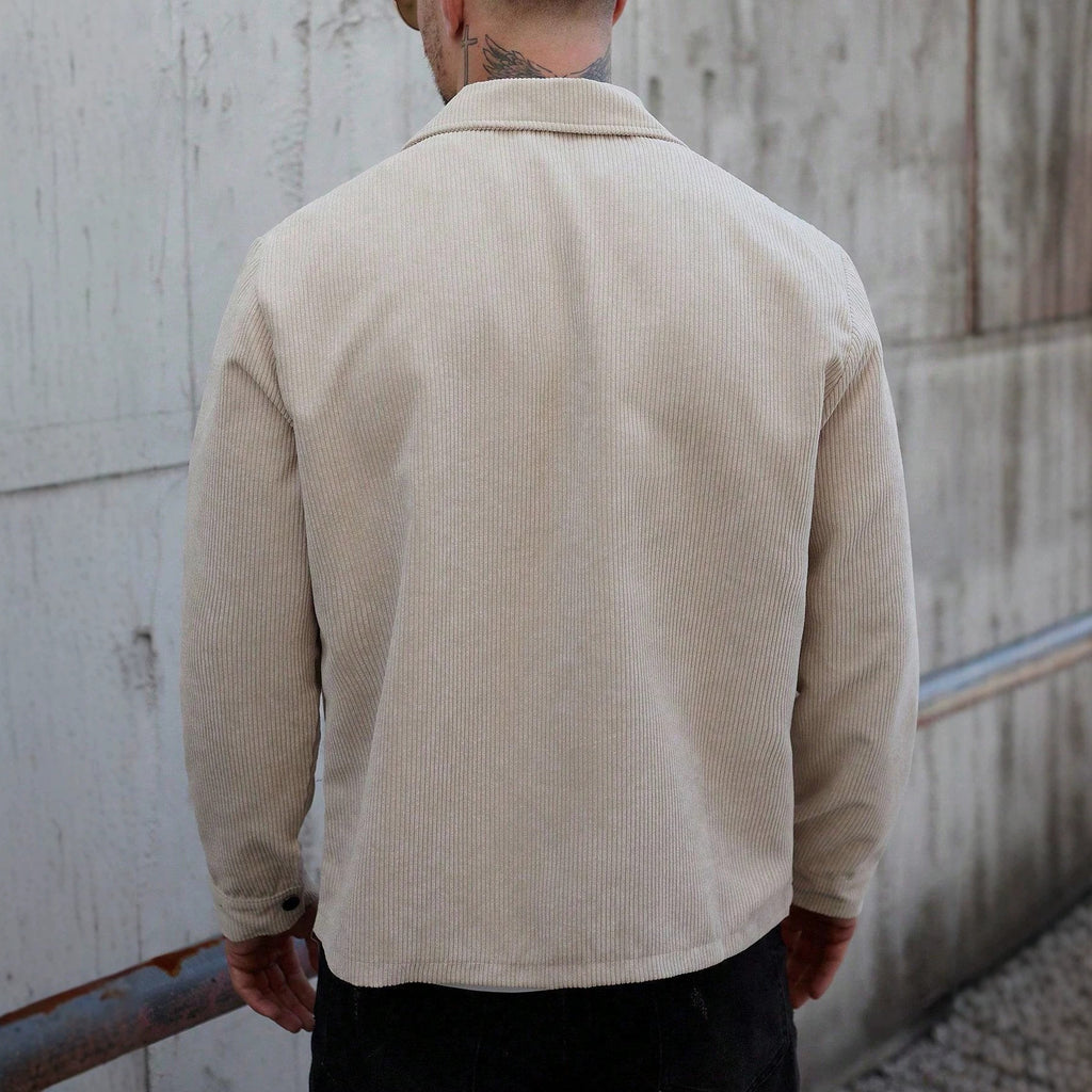 Cords-Hemdjacke für Herren