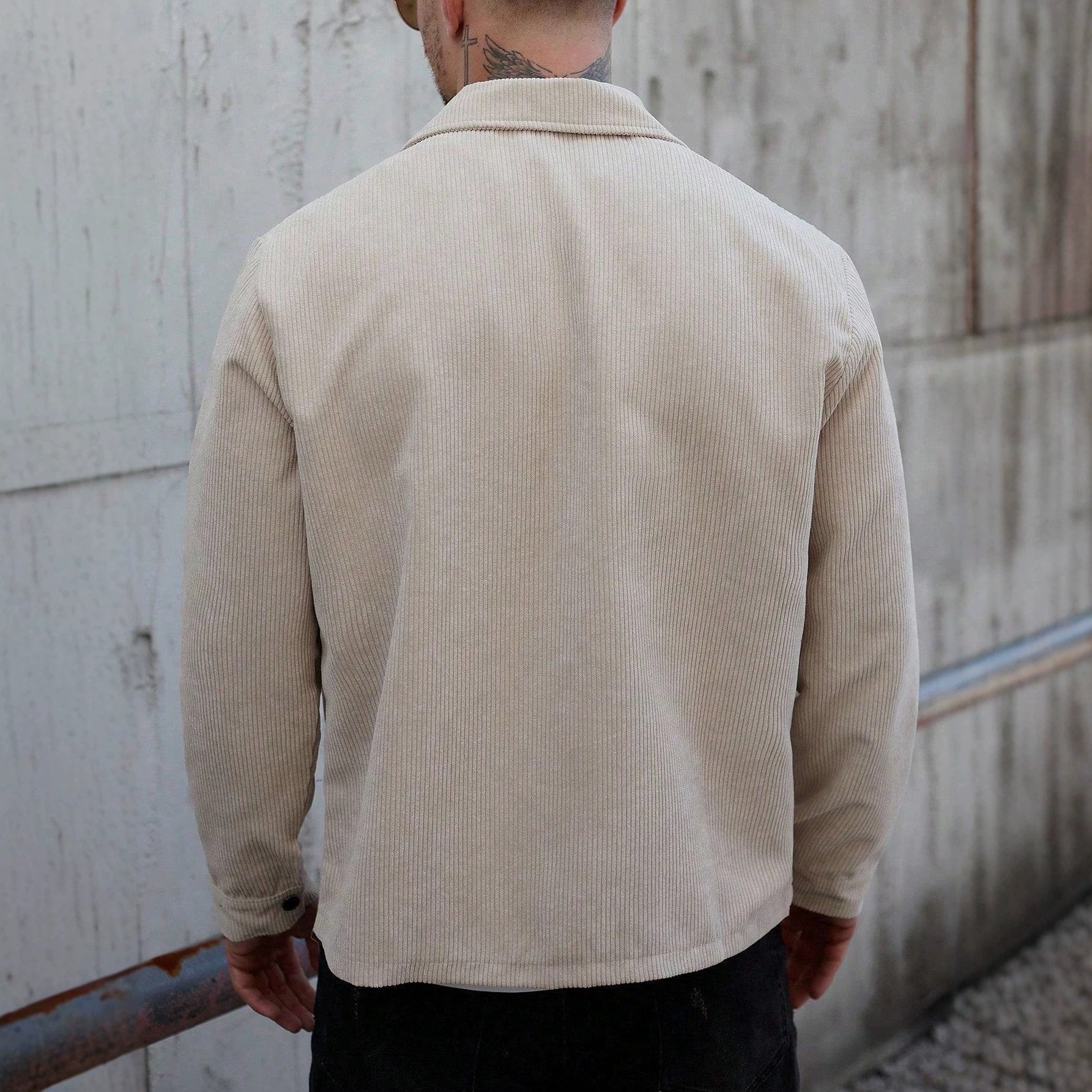 Cords-Hemdjacke für Herren